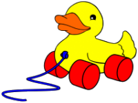 a toy duck